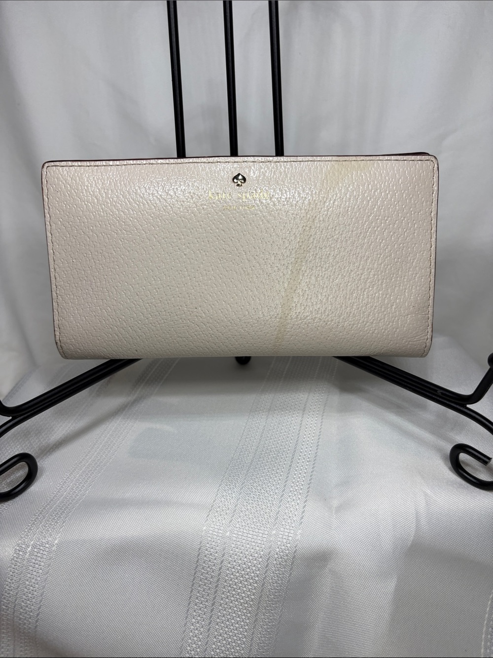 kate spade Large Slim Bifold Wallet Meringue White